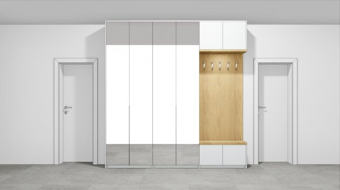 Skriňa do chodby, skriňa na mieru, dverová skriňa, pántová skriňa