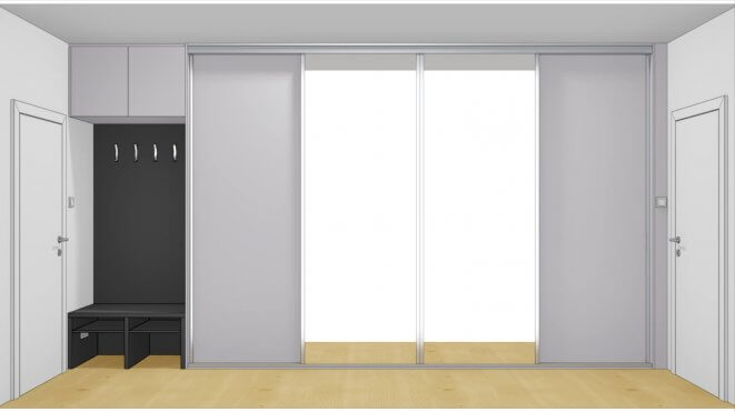 Skriňa vstavaná, posuvná skriňa, skriňa na mieru